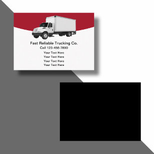 Simple Local Trucking Service Business Cards