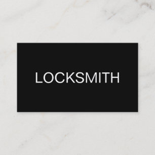 Simple Locksmith Business Cards
