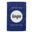 Simple Logo and Text Business Branding Navy Blue