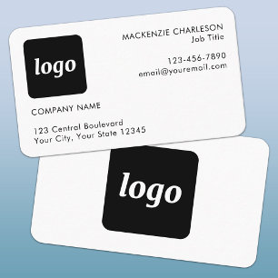 Simple Logo and Text Business Card