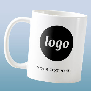 Simple Logo and Text Business Coffee Mug