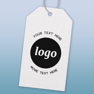 Simple Logo and Text Business Gift Tags