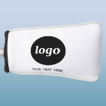 Simple Logo and Text Business Golf Head Cover<br><div class="desc">Simple logo and custom text for your business.  Replace the logo and text with your own to customise.  Use them yourself,  give them to your employees and co-workers,  sell them to customers and clients or give them away as promotional material to inspire customer loyalty.</div>