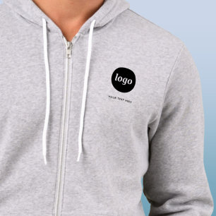 Simple Logo and Text Business Hoodie