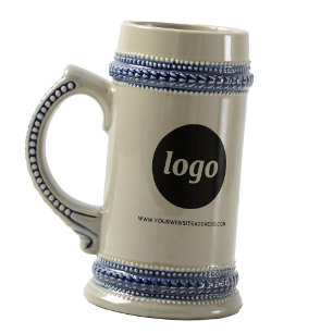 Simple Logo and Text Business Promotional Beer Stein
