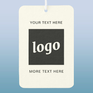 Simple Logo and Text Business Promotional Car Air Freshener