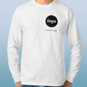 Simple Logo and Text Business Promotional Crest T-Shirt