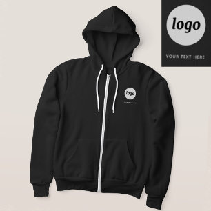 Simple Logo and Text Business Promotional Hoodie