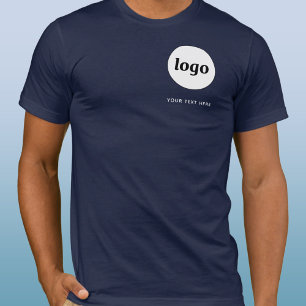 Simple Logo and Text Business T-Shirt