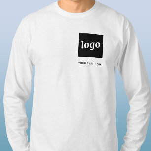 Simple Logo and Text Business T-Shirt