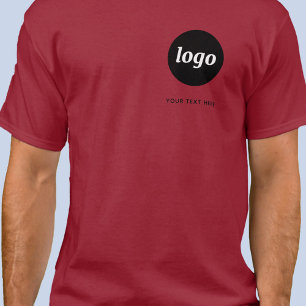 Simple Logo and Text Business T-Shirt