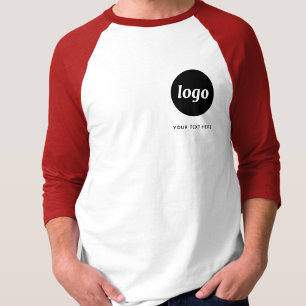 Simple Logo and Text Business T-Shirt