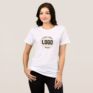 Simple Logo and Text Business T-Shirt Tri-Blend Shirt