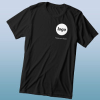 Simple Logo and Text Business T-Shirt