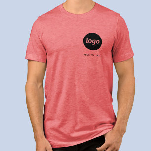 Simple Logo and Text Business T-Shirt Tri-Blend Shirt