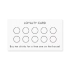Simple Logo and Text Customer Loyalty Card