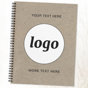 Simple Logo and Text Promotional Business Notebook