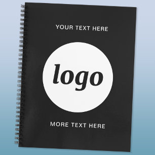 Simple Logo and Text Promotional Business Notebook