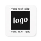 Simple Logo and Text QR Code