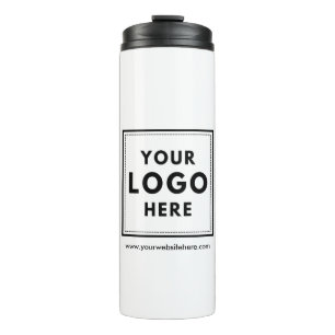 Simple Logo and website company Thermal Tumbler