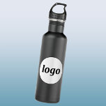 Simple Logo Branding Business Promotional 710 Ml Water Bottle<br><div class="desc">Add your own logo and choice of text to this design. Remove the top or lower text if you prefer. Minimalist and professional branding to promote brand loyalty. Great for employee branding, or as a promotional product for your clients and customers. Make your brand visible in a way that feels...</div>