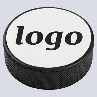 Simple Logo Branding Business Promotional Hockey Puck