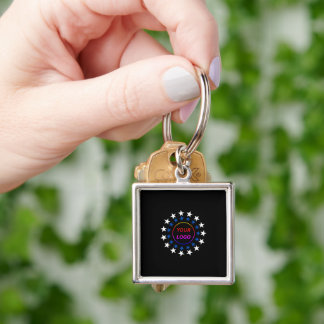 Simple Logo Branding Promotional Business Keychain