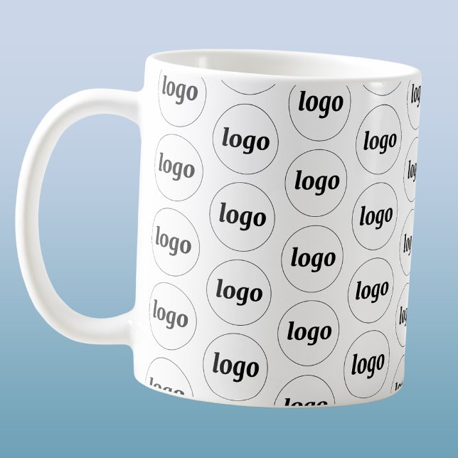 Simple Logo Business Branding Pattern Coffee Mug (Creator Uploaded)