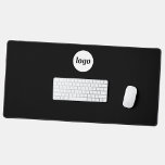 Simple Logo Business Branding Promotional Desk Mat<br><div class="desc">Simple logo design to foster brand loyalty and promote your small business.  Replace the logo with your own and change the background colour in the Design Tool to customise.</div>
