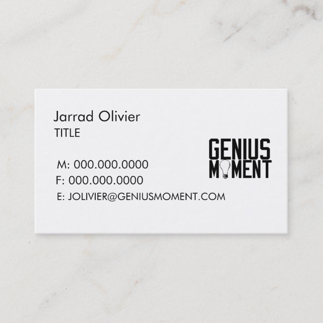 Simple Logo Business Card (Front)