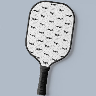 Simple Logo Business Pattern Promotional Pickleball Paddle