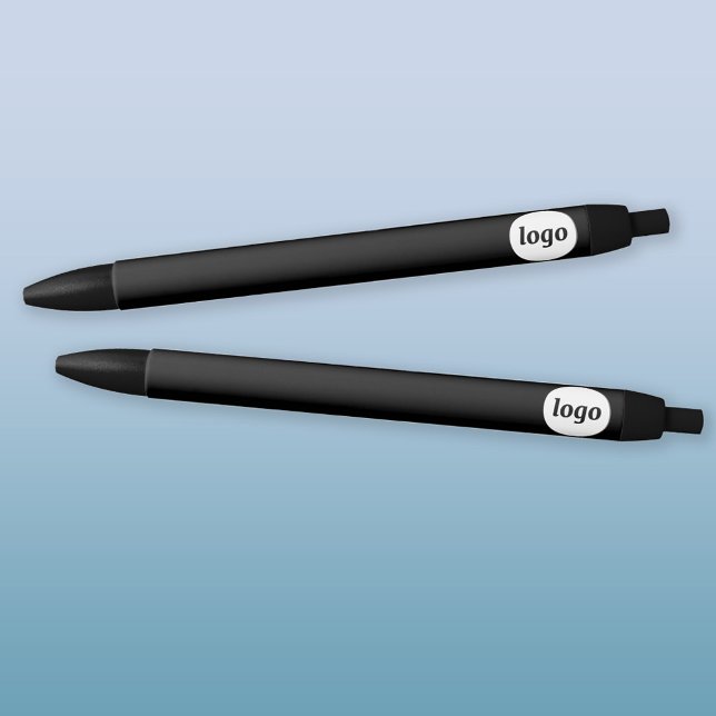 Simple Logo Business Promotional Black Ink Pen (Logo promotional business pens)