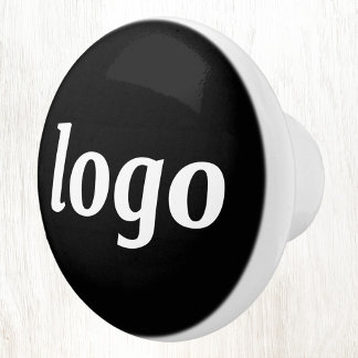 Simple Logo Business Promotional Branding Ceramic Knob