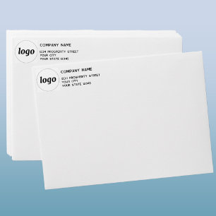 Simple Logo Company Return Address Envelope