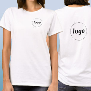 Simple Logo Crest and Back Promotional Business T-Shirt