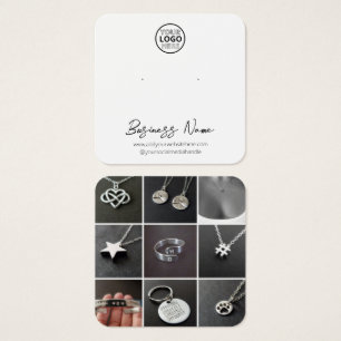 Simple Logo Jewellery Stud Earring Display Card