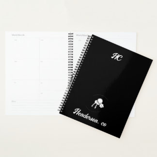 Simple logo monogram business planner