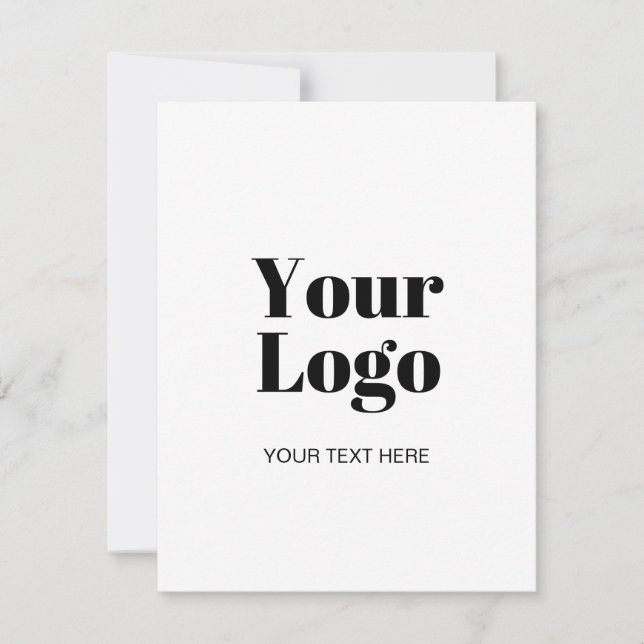 Simple Logo or Image Upload Template & Custom Text (Front)
