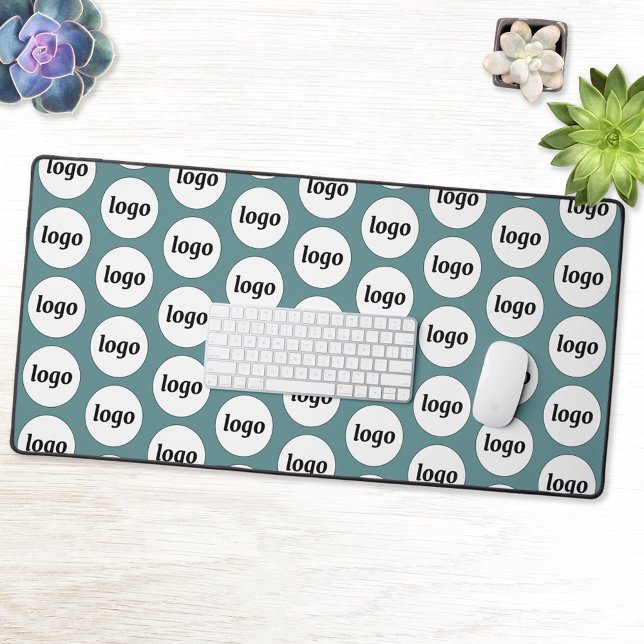 Simple Logo Pattern Business Branding Promotional Desk Mat (Logo pattern business promotional branding desk mat)
