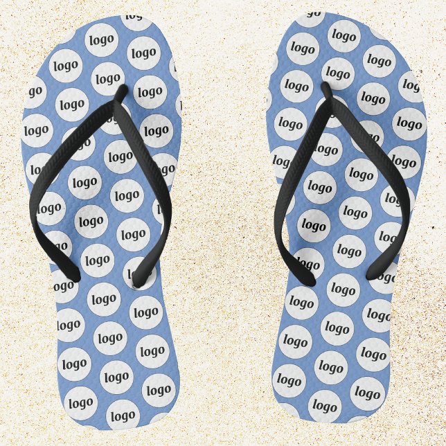 Simple Logo Pattern Business Promotional Jandals (Simple logo pattern business promotional branding flip flops)