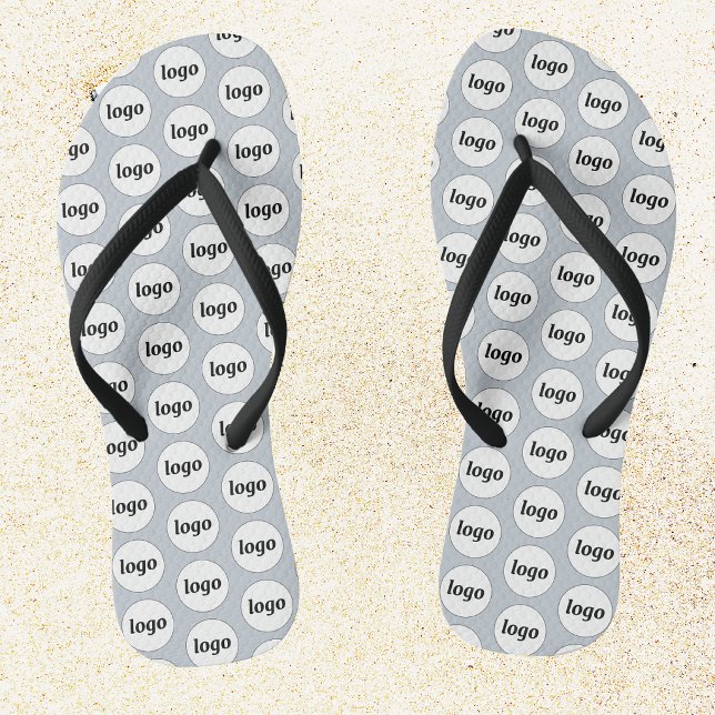 Simple Logo Pattern Business Promotional Jandals (Simple logo pattern business promotional branding flip flops)