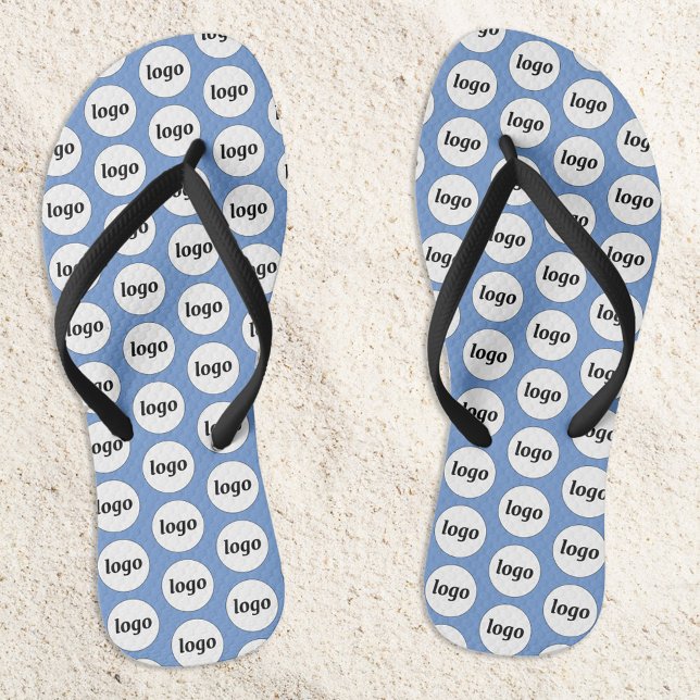 Simple Logo Pattern Business Promotional Jandals (Simple logo pattern business promotional branding flip flops)