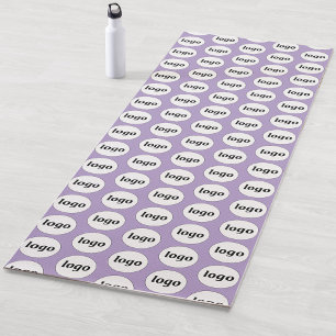 Simple Logo Pattern Business Promotional Lilac Yoga Mat