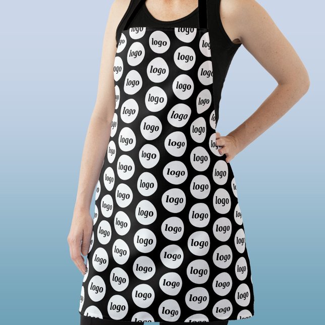 Simple Logo Pattern Promotional Business Apron (Logo pattern business promotional or uniform apron)