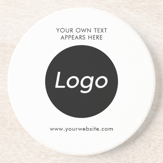 Simple Logo Professional Company Coaster (Front)