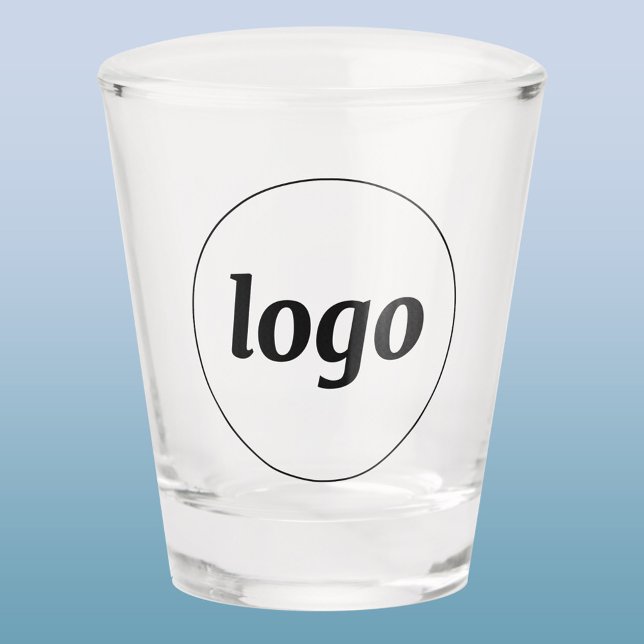 Simple Logo Promotional Business Branding Shot Glass (Simple logo business branding promotional shot glass)