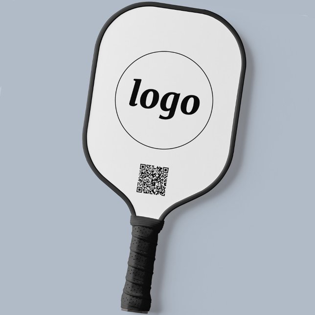 Simple Logo QR Code Business Promotional Pickleball Paddle (Logo and QR code business promotional pickleball paddle)