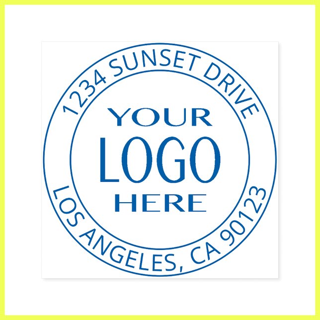 Simple Logo Replacement & Customisable Text Self-inking Stamp (Creator Uploaded)