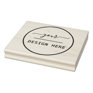 Simple Logo Replacement Large Rubber Stamp