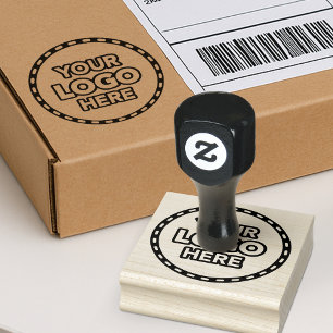 Simple Logo Rubber Stamp for Business Branding